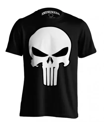 Punisher Skull Black T Shirt